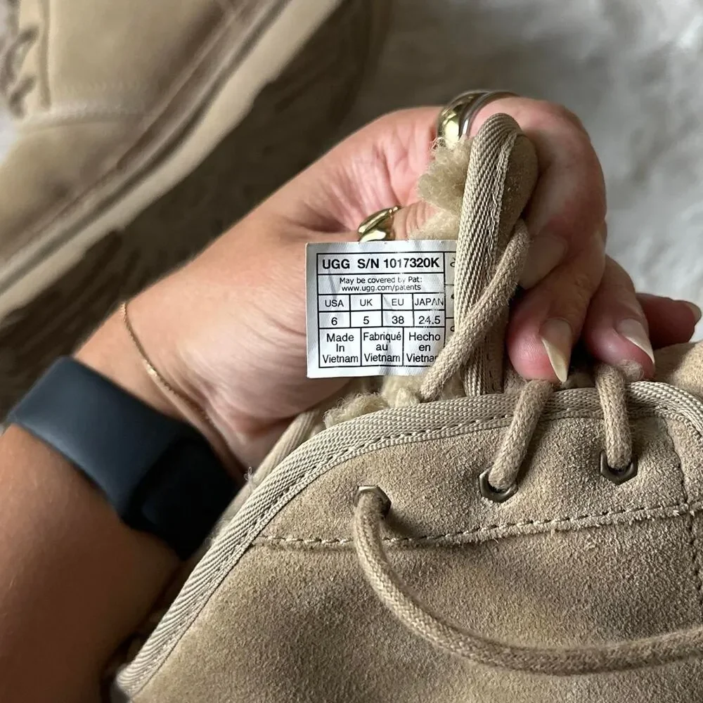 Ugg Women's Tan and Cream Booties